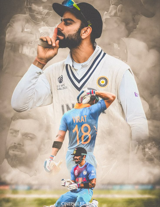 King Kohli 3 innings poster