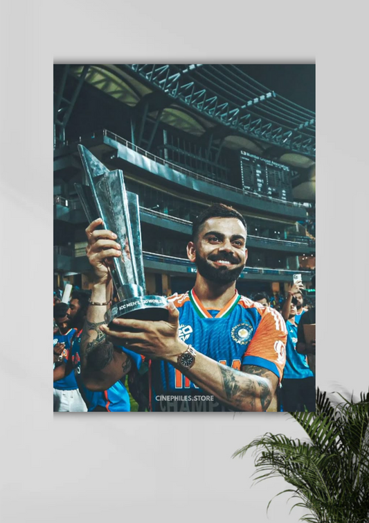 Virat Kohli x T20 WC 2024 Poster