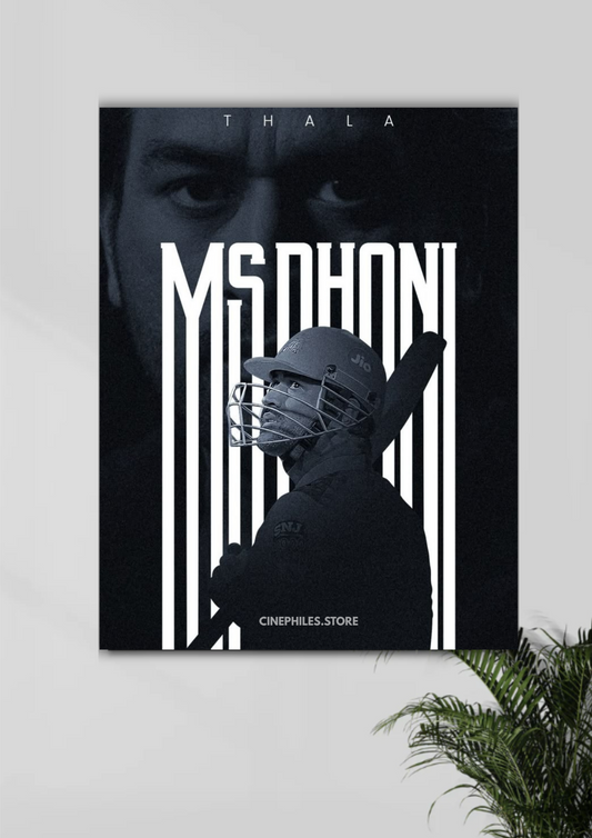 MSD x THALA poster