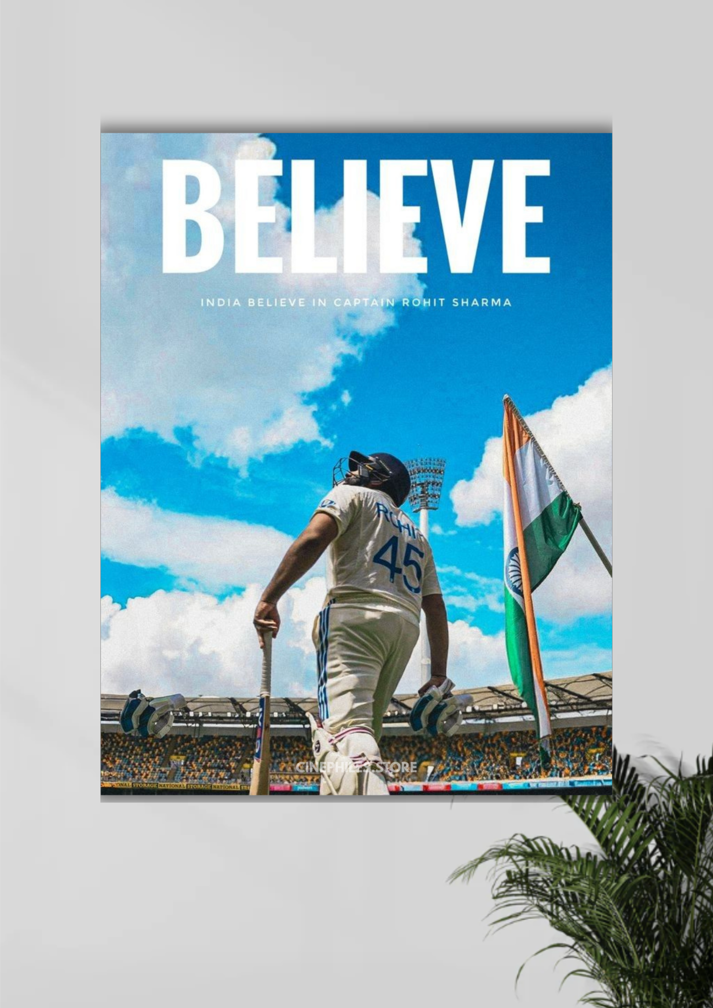Rohit Sharma x Believe Poster