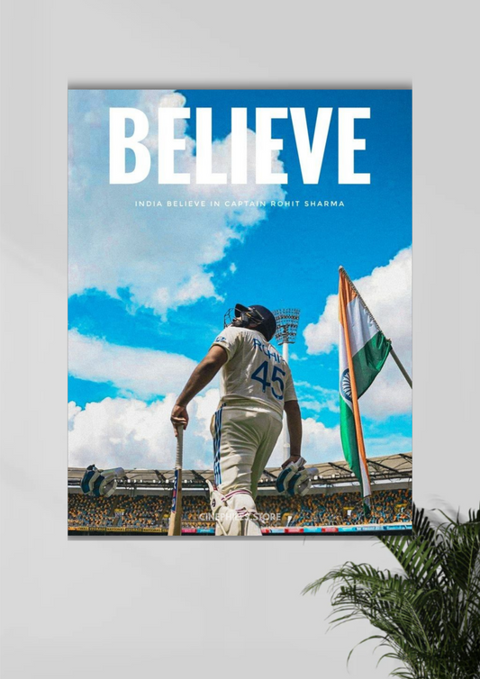 Rohit Sharma x Believe Poster